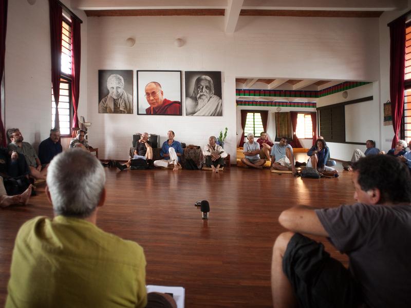 Photographer: | The meeting at the Tibetan Pavilion. Pic Giorgio.