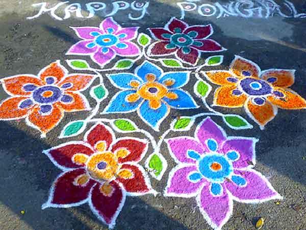 Photographer:Internet | Street decoration to wish happy Pongal to everybody