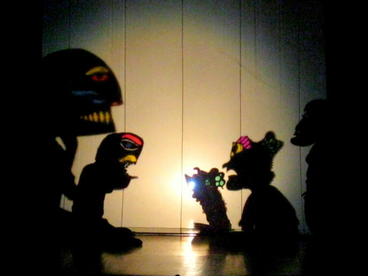 Photographer:Maria | Shadow masks hand made by students