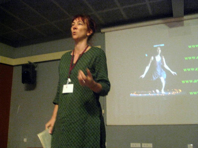 Photographer:Divya | Helen Varley Jamieson during her talk at Auroville