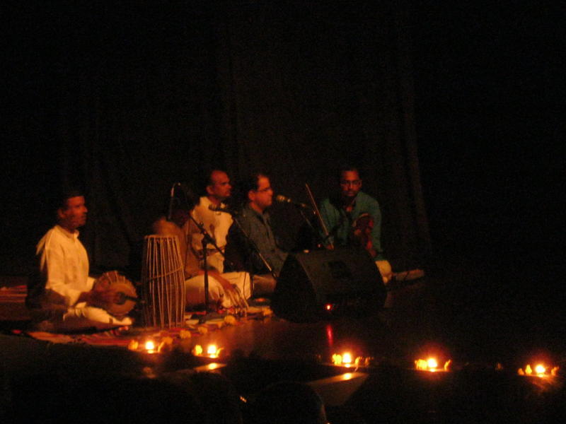 Photographer:Maria | The musicians playing for Bharatanatyam dance