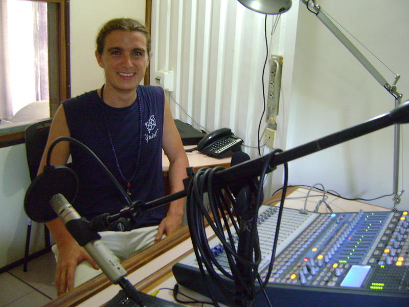 Photographer:Alix | Michaels on the studio of the radio 