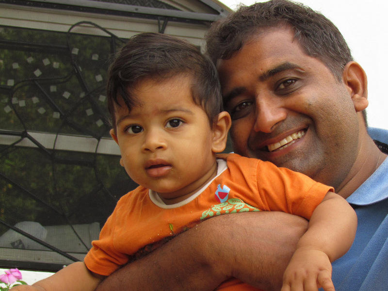 Photographer:Lalit | Lalit with his son Parth Neelabh 