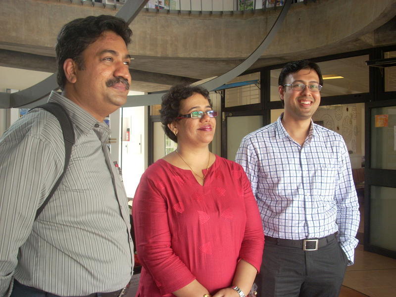 Photographer:Andrea | from left: Dr. Rengaraj Venkatesh, Dr. Manavi D. Sindal and Dr. Prathmesh Mehta.