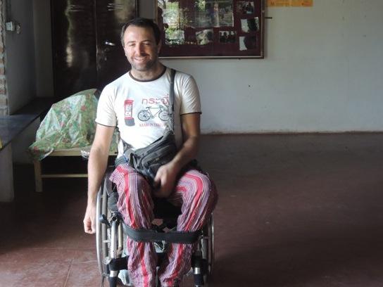 Photographer:Courtesy of Accessible Auroville | The documentary shows Alex's daily routine in Auroville.