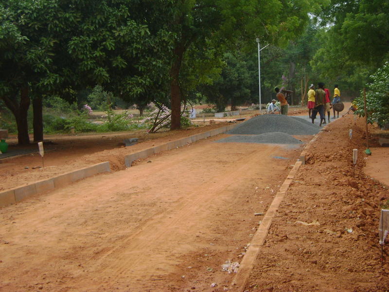 Photographer:Amelia | New paved road toward Auroville Foundation Office in Town Hall