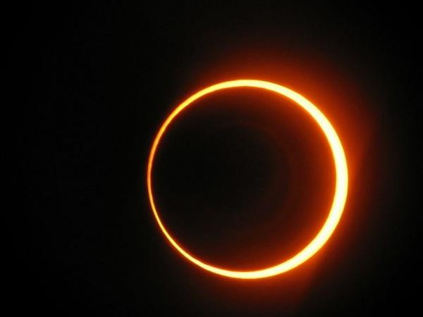 Photographer:web | During annular eclipse the shadow of the moon forms a circular ring around the Sun.