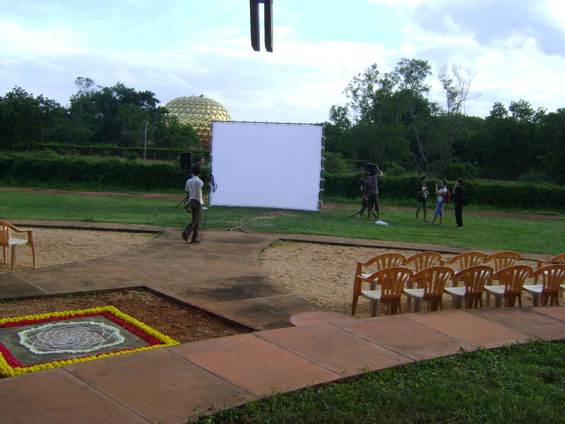 Photographer:web | Auroville Film Festival 13 17th to 22nd of Septmber - outdoor venue 