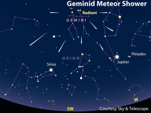 Photographer:web | Geminidi Meteor Shower on early morning of 14th. Decmber