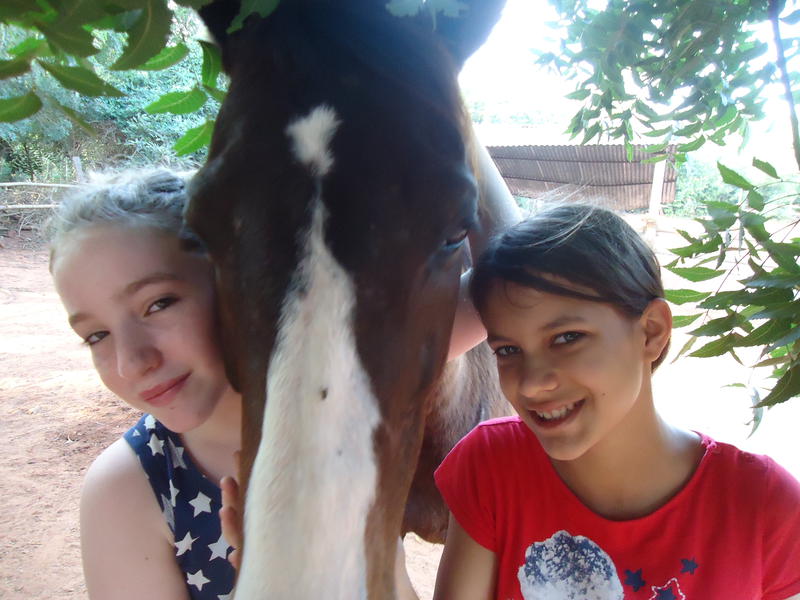 Photographer:Sandrine | Satyamayi and Leela at Evergreen Riding School