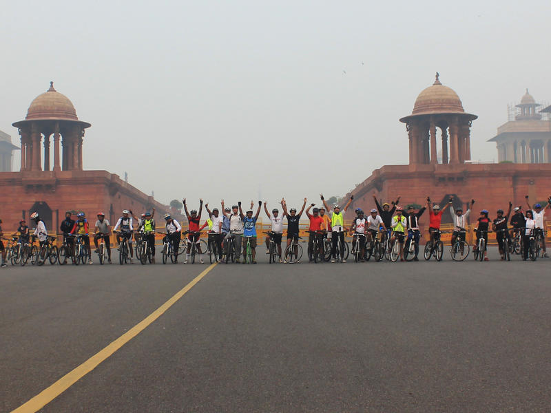 Photographer:Unnicycles_MSF | Delhi cycles for doctors without borders/medecins sans frontieres