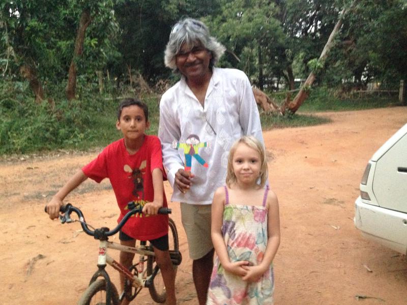 Photographer:Marie Fouquet | Unnicycles short ride with Aurovillian kids