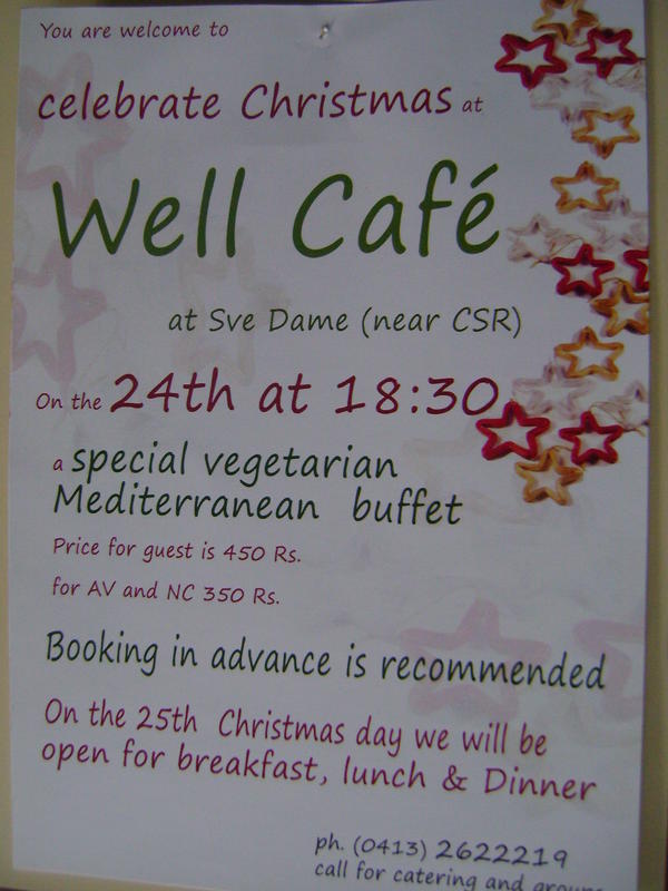 Photographer:web | Xmass dinner at Well Cafe, Visitor Centre, 
