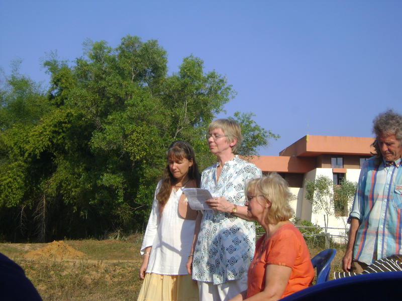 Photographer:Zarin  | Vera, Frederike addressing the gathered and Isa