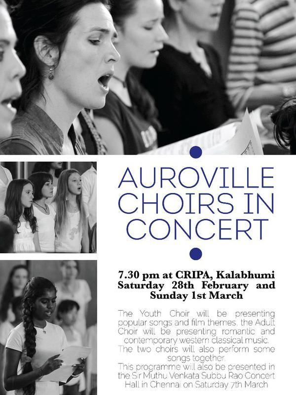 Photographer:Courtesy Cripa | The Auroville Youth Choir & Adult Choir performed romantic & contemporary western classical music