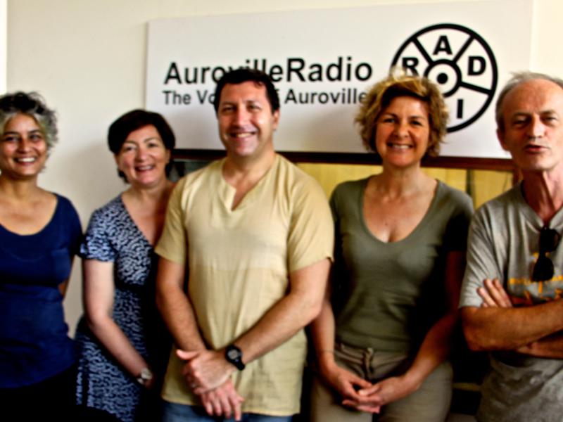 Photographer:Roland | From left: Renu, Anne, Eric, Christine and Wazo at the radio