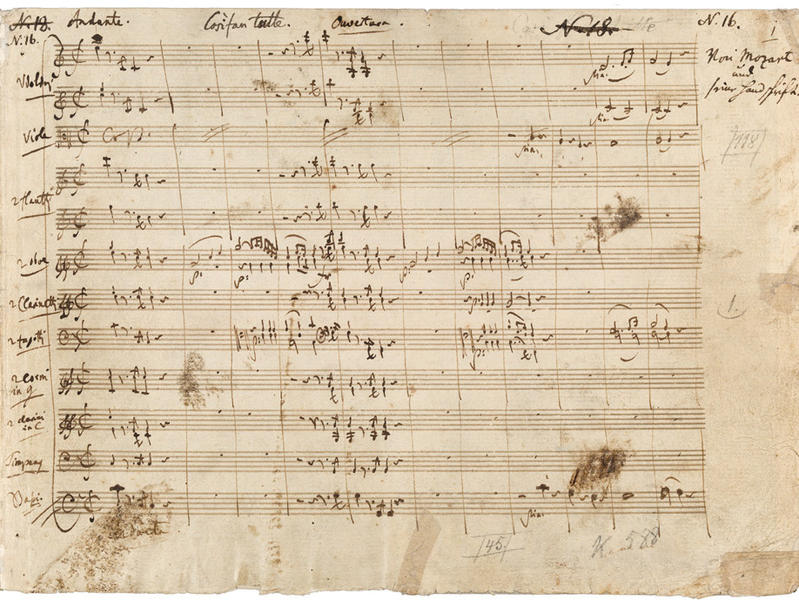 Photographer:prestoclassical.co.uk | Music by Mozart in his own handwriting