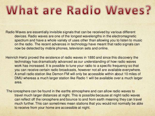 Photographer:www.slideshare.net | What are radio waves