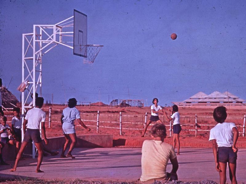 Photographer:Auroville Archives | Sports Ground- Aspiration 1971