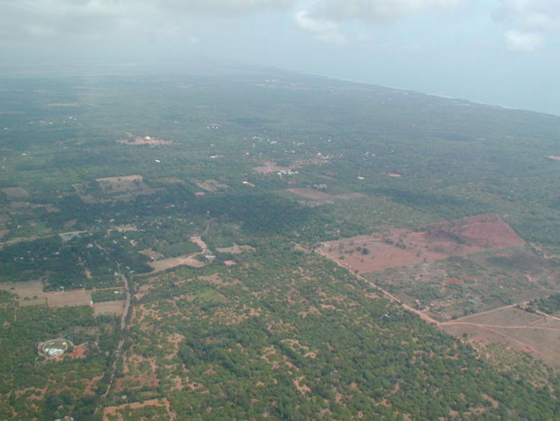 Photographer:Auroville Archives | Auroville from the air 2002