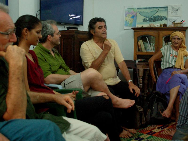 Photographer:Frida | Representatives of GEN and Auroville discussed together