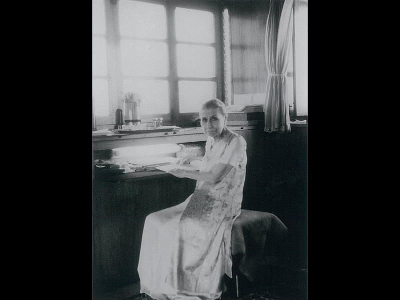 Photographer:Ashram Archives | Mother in Her Room on the Top Floor - 22/1/60.
