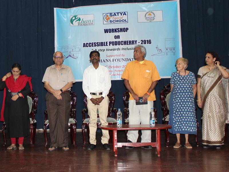 Photographer:Stephen Anurag P | Distinguished Speakers of the Workshop at CCC Hall Pondicherry University