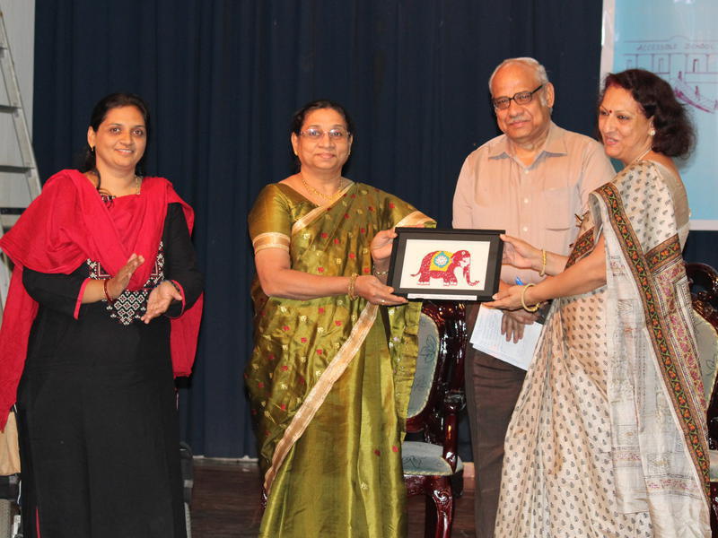 Photographer:Ram Prasanth | Prof. Anisha Basheer Khan (Vice-Chancellor (i/c) of Pondicherry University) presentes a memento