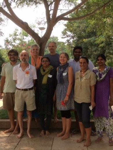Photographer:Auroville RAS | Auroville Council (from left to right): Marc, Martin, Sandhyra, Mita, Matriprasad, Enrica, Ami, Sundar, Elisa, Renuka