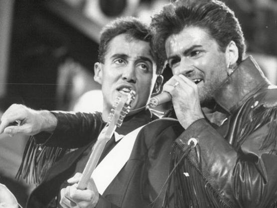 Photographer:web | George Michael and his close friend Andrew Ridgeley