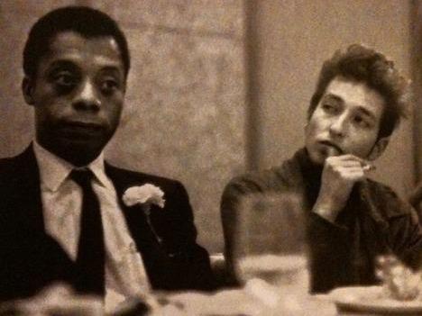 Photographer:web | James Baldwin and Bob Dylan