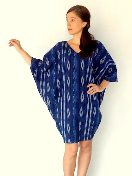 Photographer:manaauroville.wordpress.com | Claire wearing the BREEZE dress in gorgeous shade of indigo blue