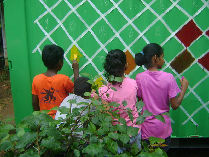 Photographer:D | Children leaving their mark on Auroville