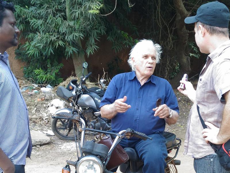 Photographer:Gino | Alain being interviewed by AurovilleRadioTV
