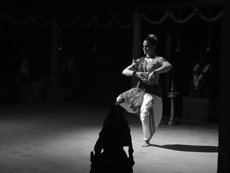 Photographer:S. Praneeth Simon | Carolina Prada performing Chhau at Tantrosav 2018 held at Kalarigram here in Auroville.