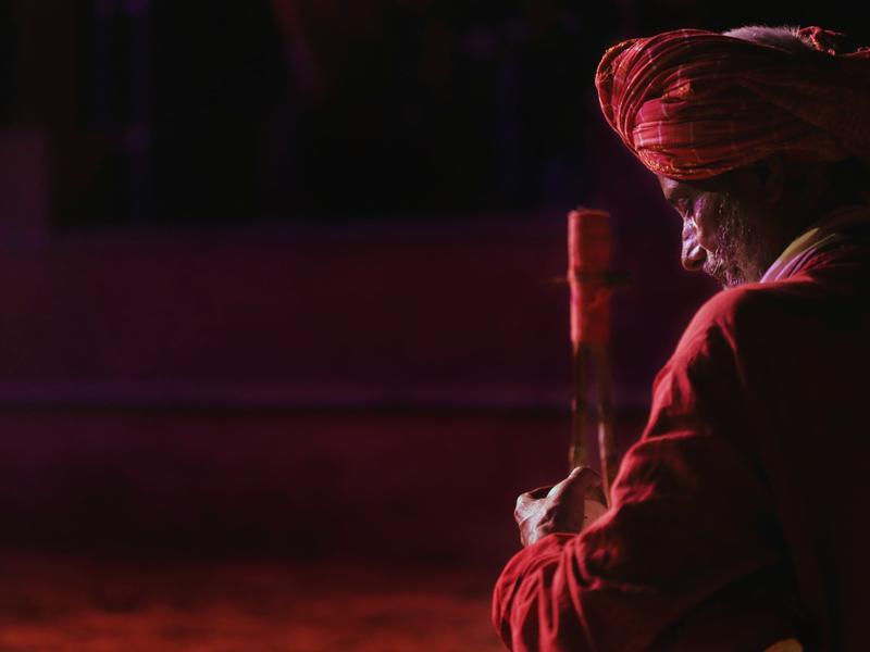 Photographer:Arvind Dev | Baul Singers performing live at the Tantrosav 2018 here in Auroville.