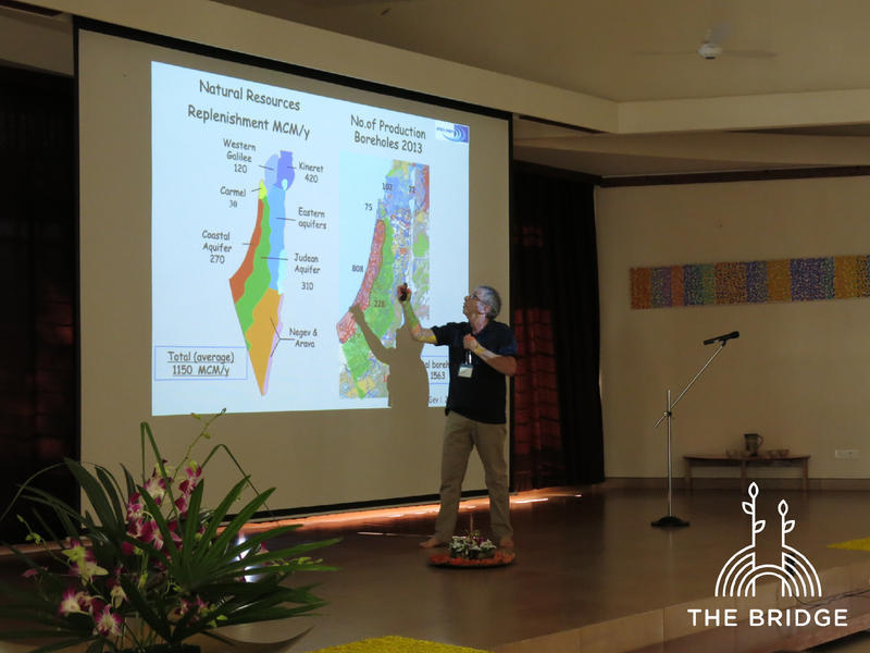 Photographer:Cassandra | Israel Gev presents his years of research into water management in Israel and Auroville (Unity Pavillion)
