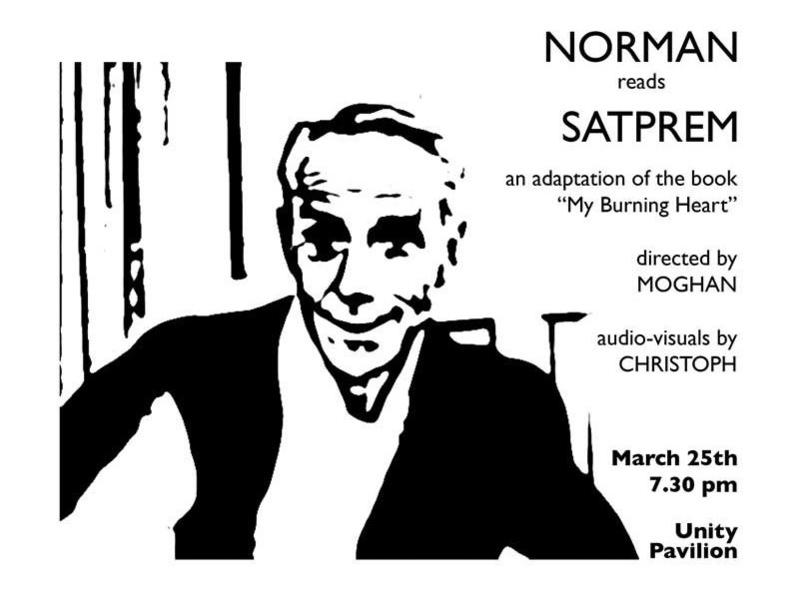 Photographer:The flyer of Norman reads Satprem | Courtesy: artservice.auroville.org