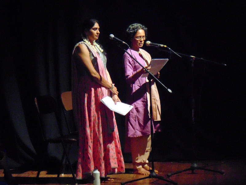 Photographer:Maya | Vindohini and Joy explaining the story in Tamil and English