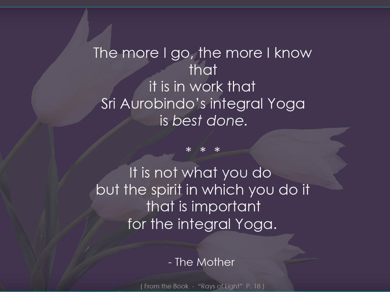 Photographer:web | The Mother on integral Yoga