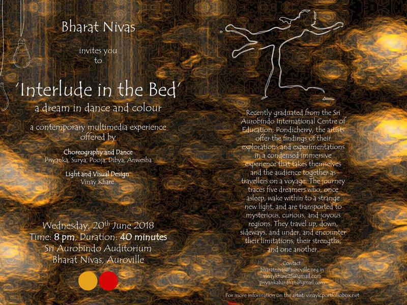 Photographer:web | Interlude in the Bed on Wednesday 20th at 8pm at Bharat Nivas