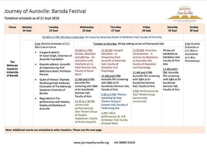Photographer:Auroville Outreach Media | A brief look at the programme for the festivities