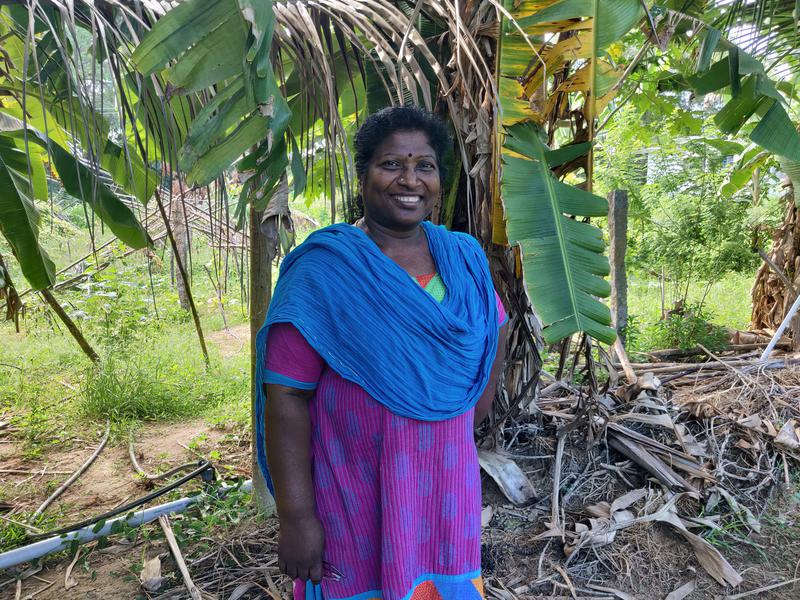 Photographer:Akshay | Mrs. Amudha at Kottakarai Farm