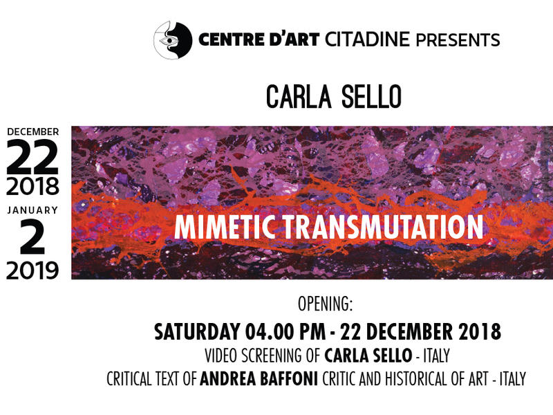 Photographer:Carla Sello | Mimetic Transmutationon Saturday 22nd at 4pm at Centre d'Art