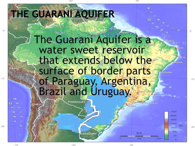Photographer:web | Aquifero Guarani Lo azul en zonas de Argentina, Brasil y Paraguay.